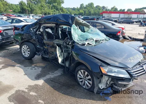 2013 Volkswagen Passat 2.5L S from USA, damaged, VIN 1VWAP7A32DC081151